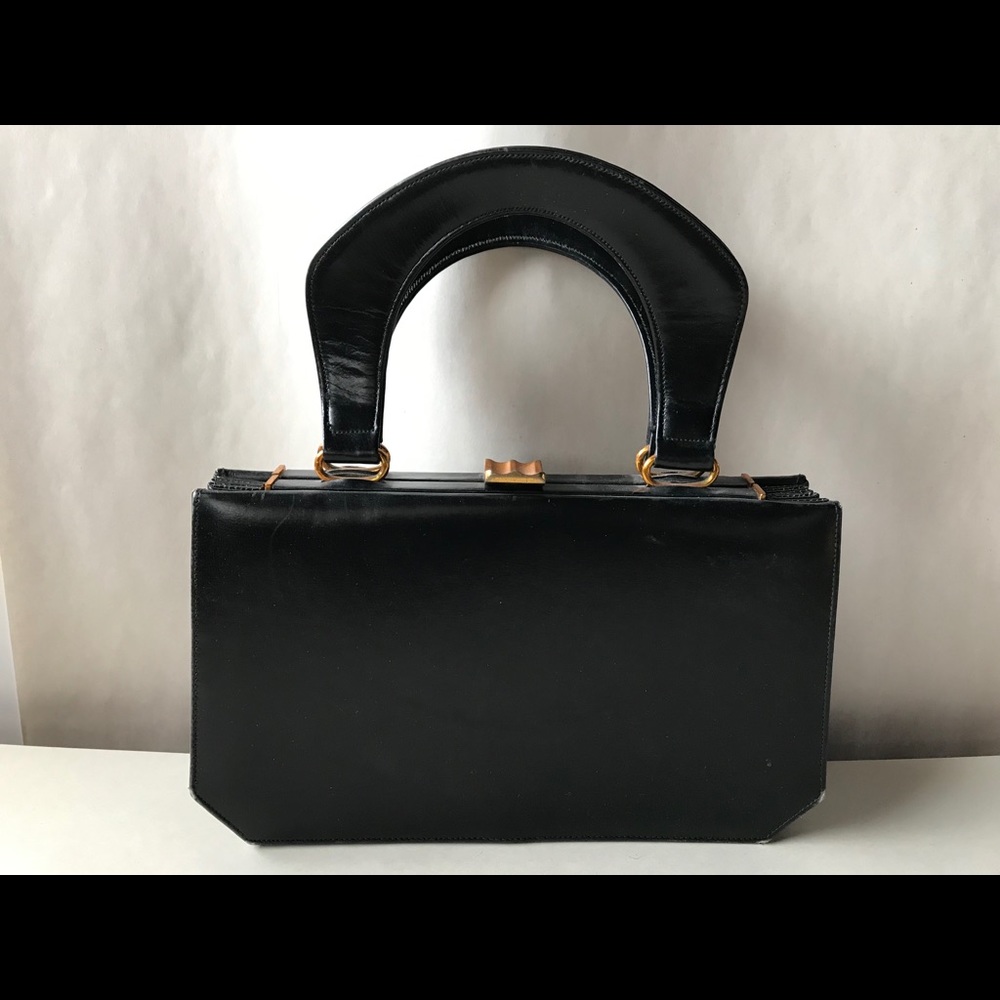 Vintage Susan Gail Accordion Purse 1960’s Black